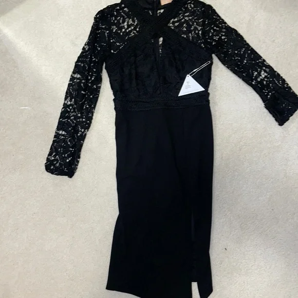 Love Triangle Dresses | Nwt Black Lace Midi Pencil Dress | Color: Black | Size: Australia 12 | Alayne97's Closet Love Triangle Dresses | Nwt Black Lace Midi Pencil Dress | Color: Black | Size: Australia 12 | Alayne97's Closet